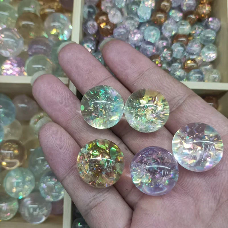 

Free shipping 50pcs/lot 12mm 16mm color print geometry rounds shape resin cabochon beads diy jewelry garment hair accessory