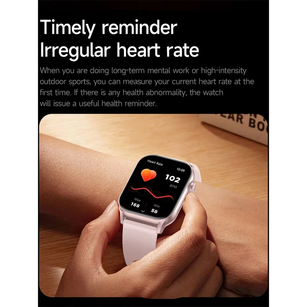 เจ้าของเวลา 2025 สมาร์ทนาฬิกาผู้หญิงสุขภาพประจําเดือน Heart Rate Sleep ฟิตเนสออกกําลังกาย Tracker ทํา/รับสายโทรศัพท์ smartwatch