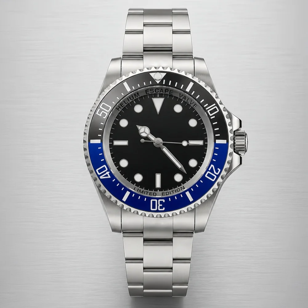 

LARIMOKER 43mm NH35 Miyota8215 PT5000 Men's Automatic Mechanical Watch Stainless Steel Sapphire Crystal Ceramic Bezel Waterproof