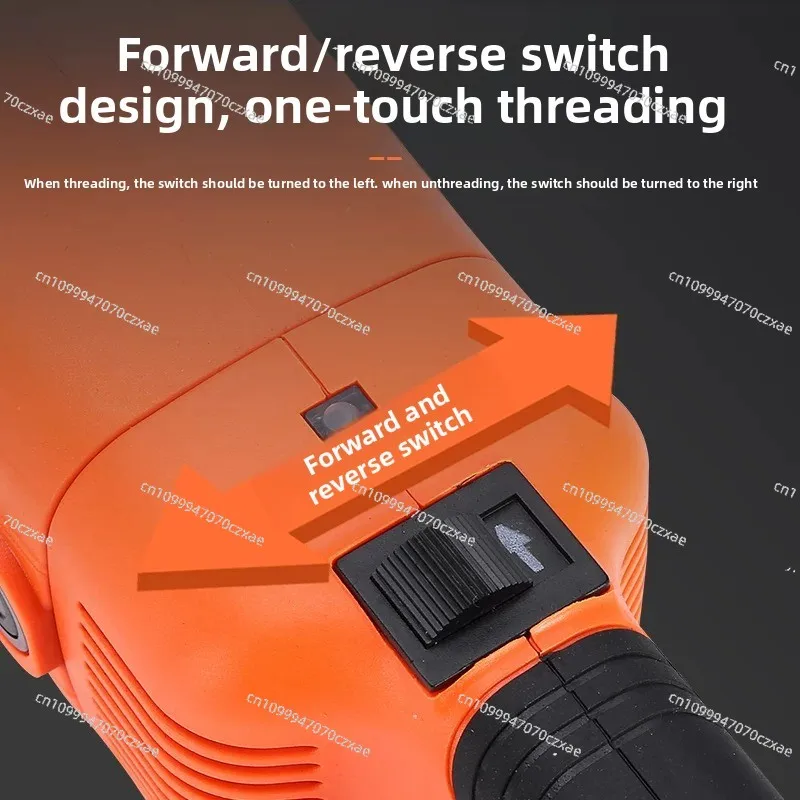 Portable Handheld Electric Threading Machine Heavy Duty Galvanized Steel Water Heating Pipe Round Steel Thread Cutter