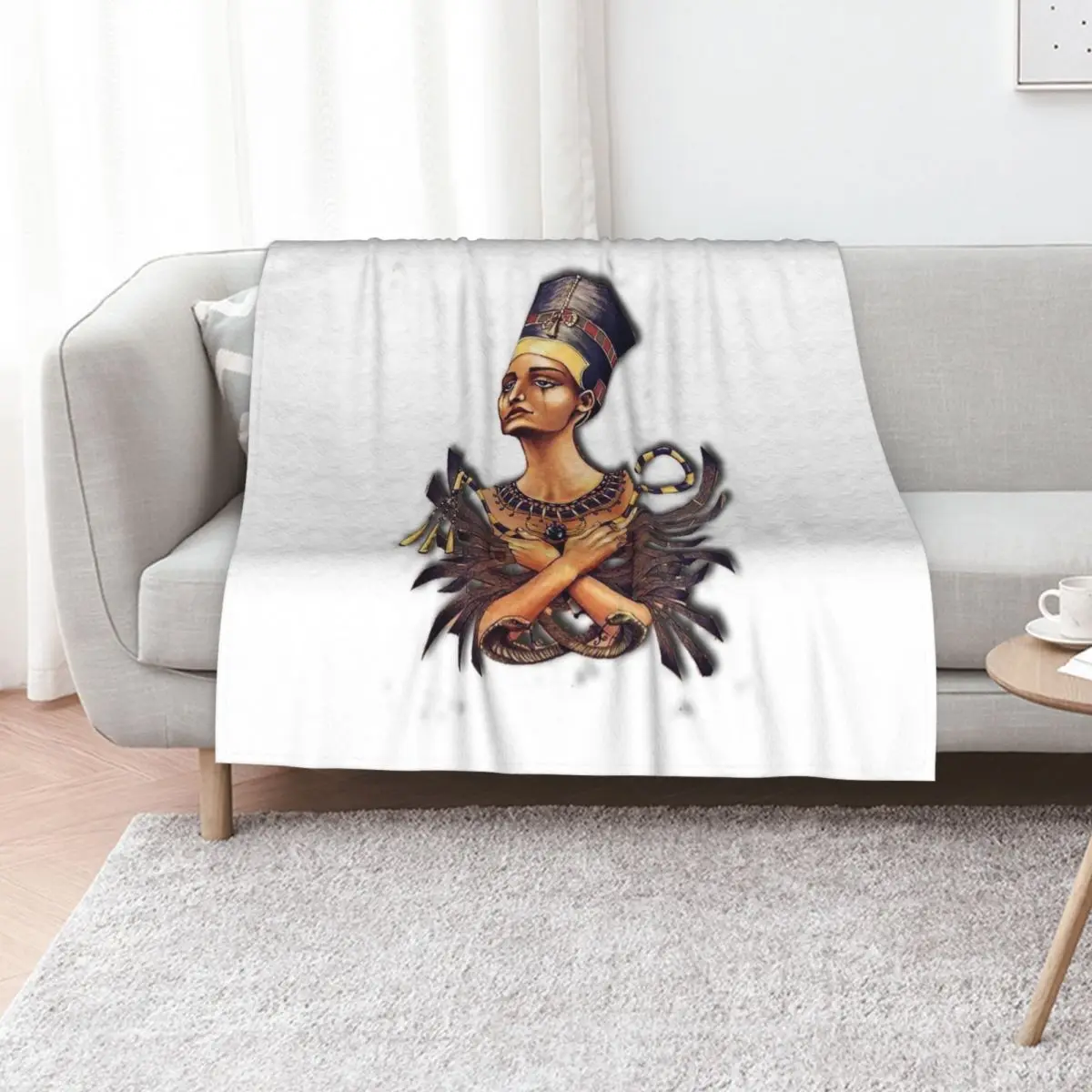 

Egyptian Queen Throw Blanket Cute Polar christmas gifts Large Blankets