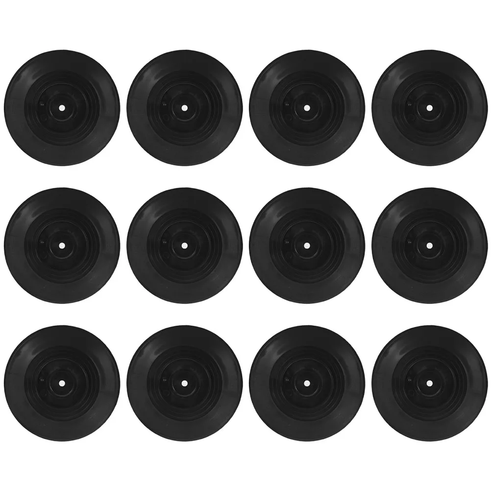 

12 Pcs Vinyl Record Wall Decor Retro Black Plastic Vintage Bar Home Coffee Shop Artistic Decorations Room Display