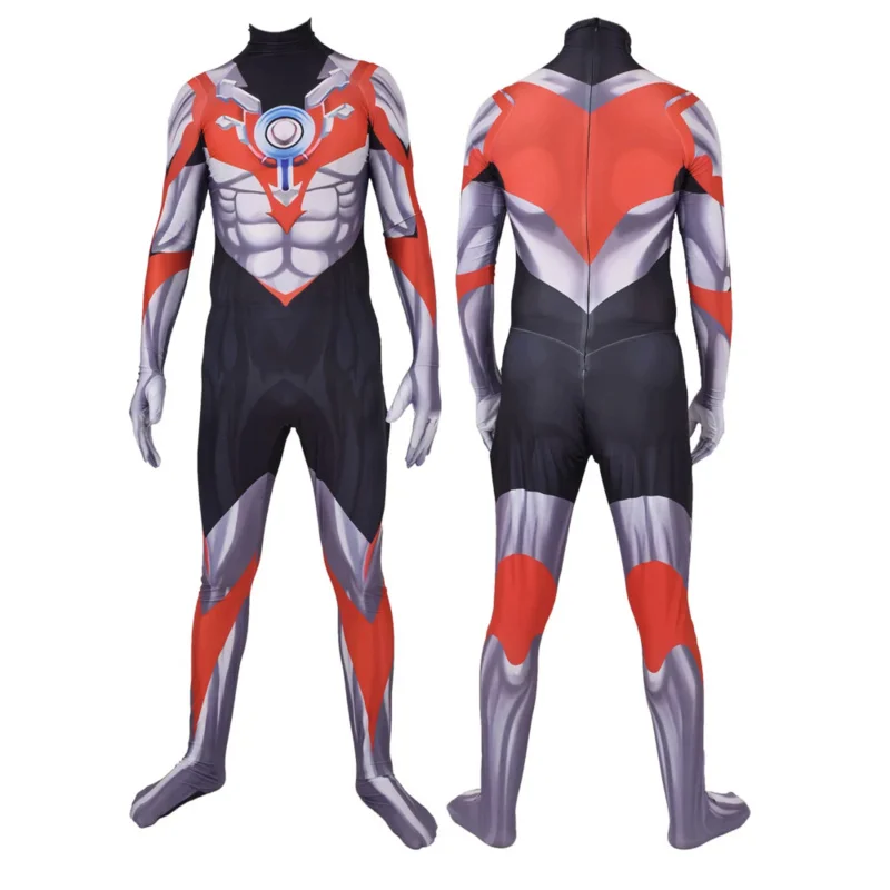 Costume de cosplay Ultraman Orb pour adultes et enfants, costume de batterie Zentai, combinaison ontari, Smile Hero, Halloween