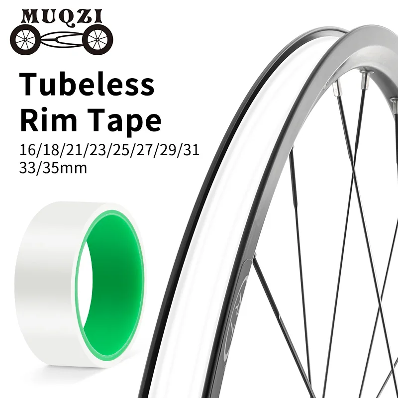 MUQZI Bike Tubeless Rim Tape 10m Tubeless Wheel Width 16/18/21/23/25/27/29/31/33/35mm MTB Road Bicycle Rim Tape