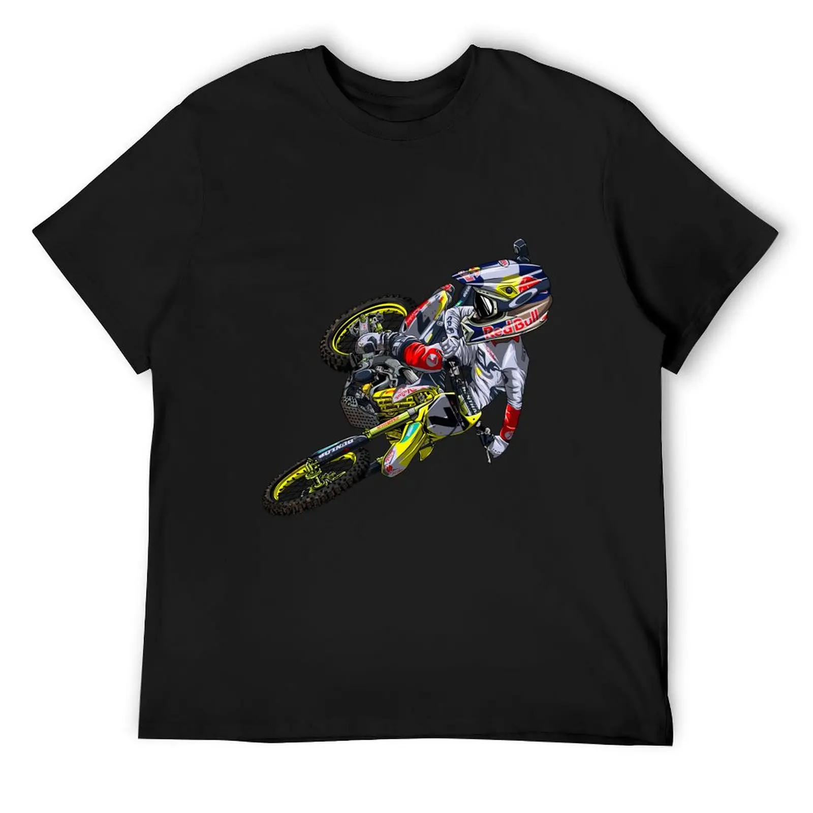 

USA Motocross rider #7 T-Shirt man t shirt affliction shirts oversizeds men graphic t shirts