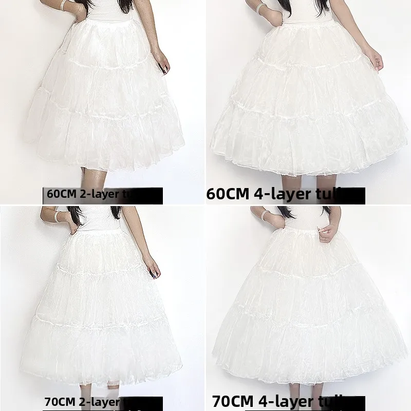 تنورة لوليتا ناعمة من الشاش متوسطة الطول تدعم سترة يومية ممتدة للقاعدة محسن تنورة 60 سنتيمتر للفتيات والسيدات موعد غير رسمي