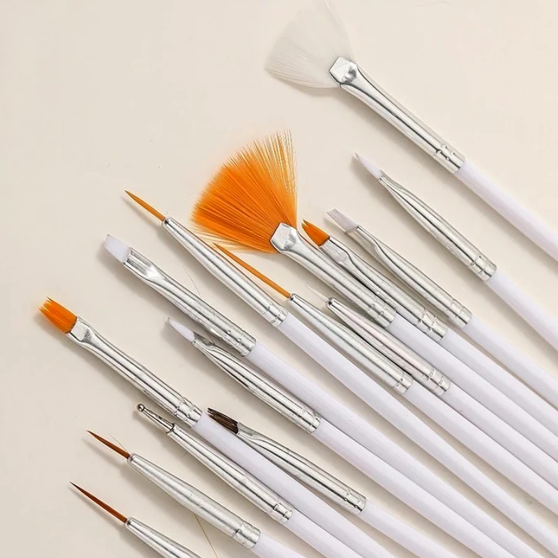 

Wooden Handle Nail Art Brushes Set Drawing Flowers Phototherapy Nail Art Tools Kits Painting Pen Manicure Wholesale Accessories