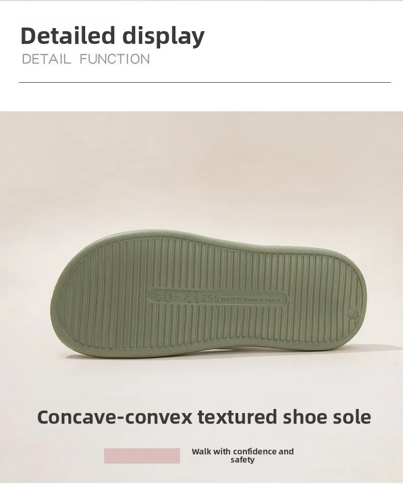 Sommer Neue Paar-Flip-Flops, Dicksohlige Weichsohlige Sandalen, Modische Strandpantoffeln für Damen und Herren – Detail 9