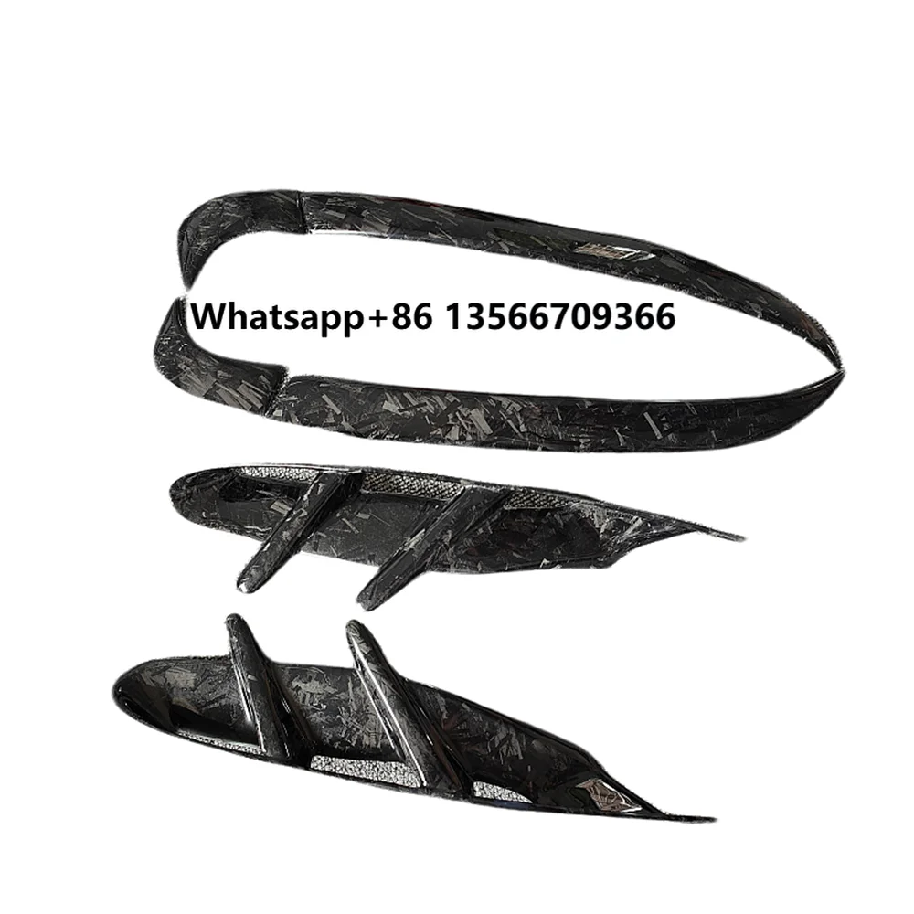 

Used for Porsche Taycan Carbon Fiber Forged Pattern Body Kit Forged Pattern M-style Large Lampshade Diffuser Wing Body Kit