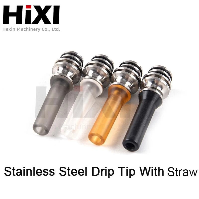 1Pc Stainless Steel 510 Pipette Dripper Anti Spit Heat Resistance Straw Joint Replacement Filling Nozzle