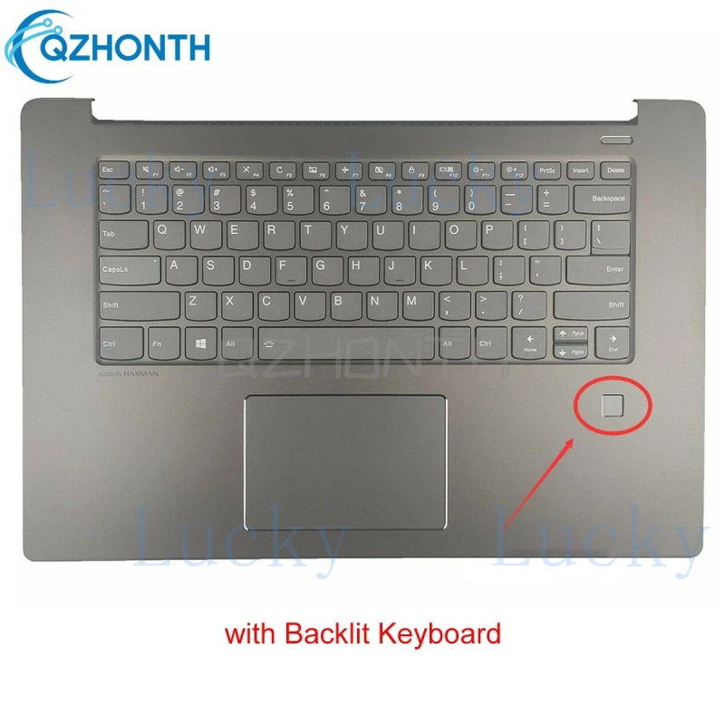

f New Palmrest with Backlit Keyboard For Lenovo Yoga 530S-15ISK 530S-15 530S-15IKB