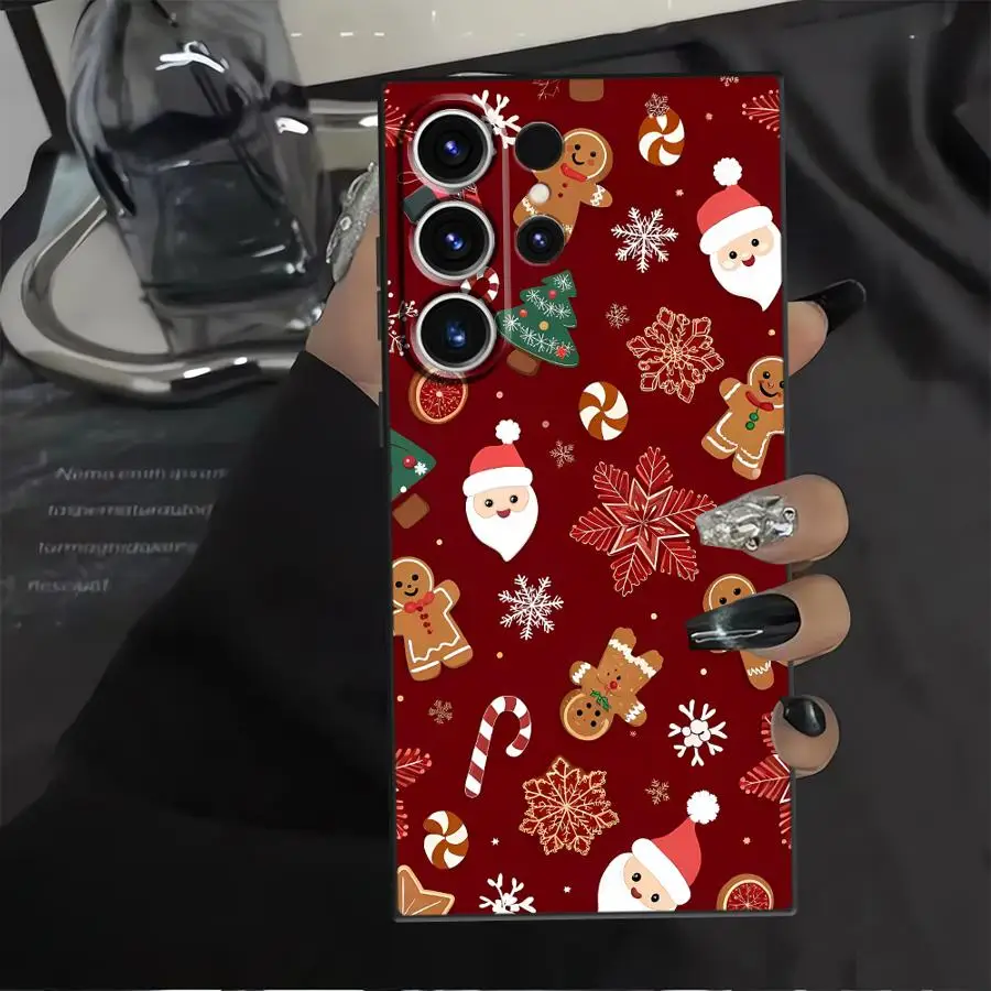 Hot Christmas Case for Samsung Galaxy S21 S24+ S23 FE S25 Ultra S25+ S20 S9 S24 Plus S22 Soft Back Phone Cover