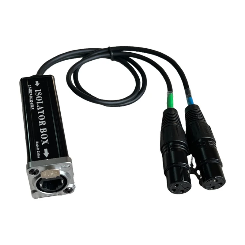 

1Pair XLR Network Cable Extender Male/Female 300M 4 Channel Network Signal Extender-A25R