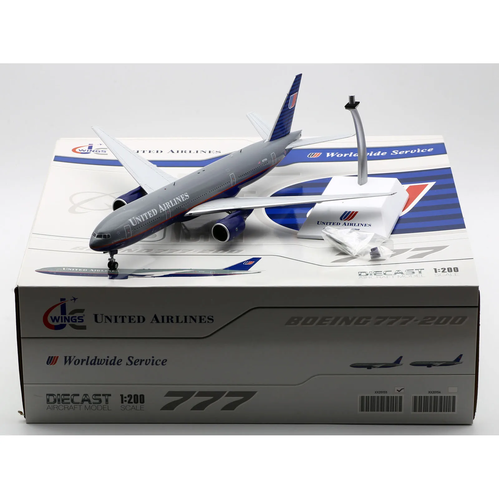 XX20155 Alloy Collectible Plane Gift JC Wings 1:200 United Airlines 