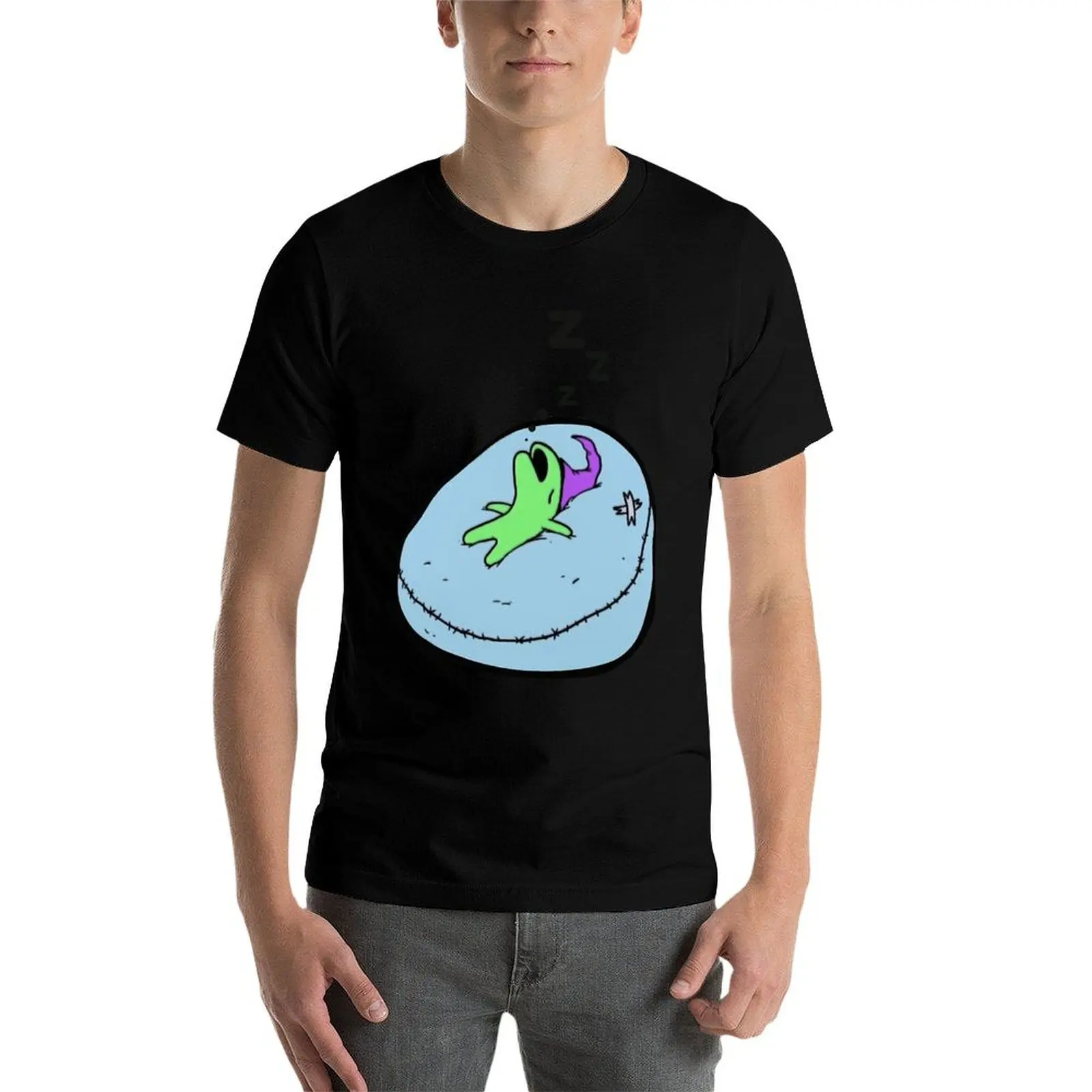 Smiling Friends sleeping glep T-Shirt vintage graphic shirts rapper graphic tees t shirts for men graphic