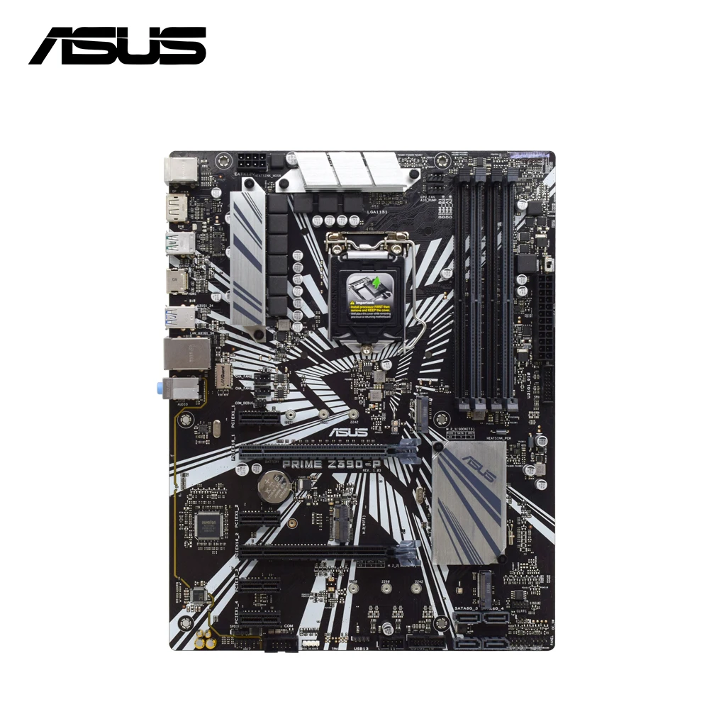 

ASUS PRIME Z390-P Used Main Board Z390 Chipset Z390 Motherboard ATX Intel Motherboard LGA 1151 Supports 8th 9th Gen 8700K 9700K