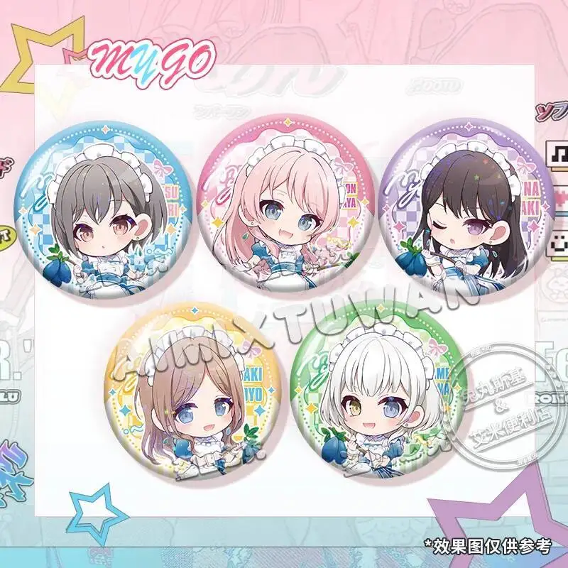 

Soyo Nagasaki Anon Tomori Takamatsu Cosplay Colorful Lasers 58Mm Badge Itabag Button Brooch Pins Backpack Decor Cartoon