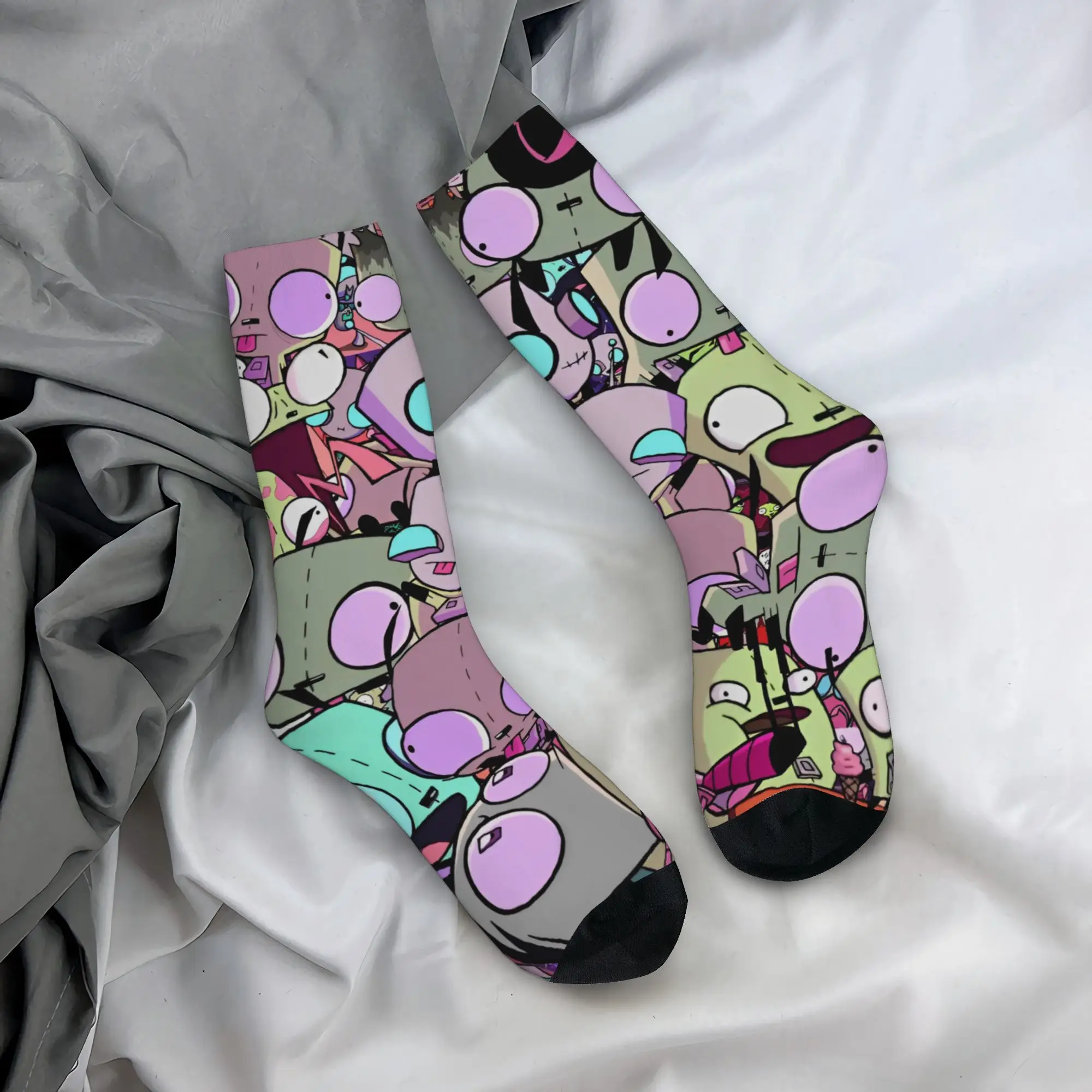 Winter Warm Cool Men's Women's Invaders Zim Gir Socks  Sweat Absorbing Sports Socks