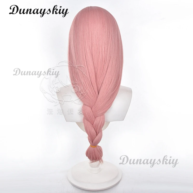 Zenless Zone Zero Tsukishiro Yanagi Cosplay Wig Pink Long Ponytail Section 6 New Eridu Halloween Party for Women Props