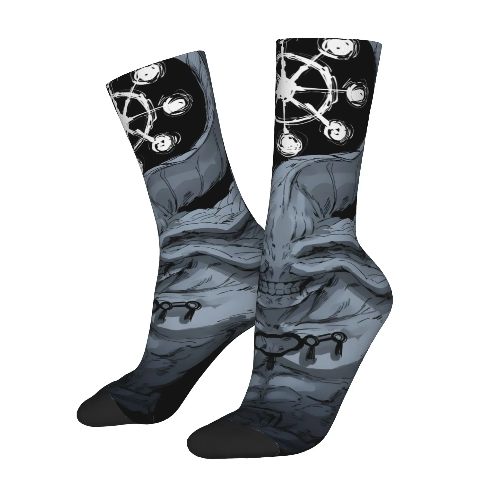 1 Pair Happy Funny Men's Sock Jujutsu Kaisen Vintage Harajuku  Hip Hop Novelty Seamless Crazy Sock Gift Printed