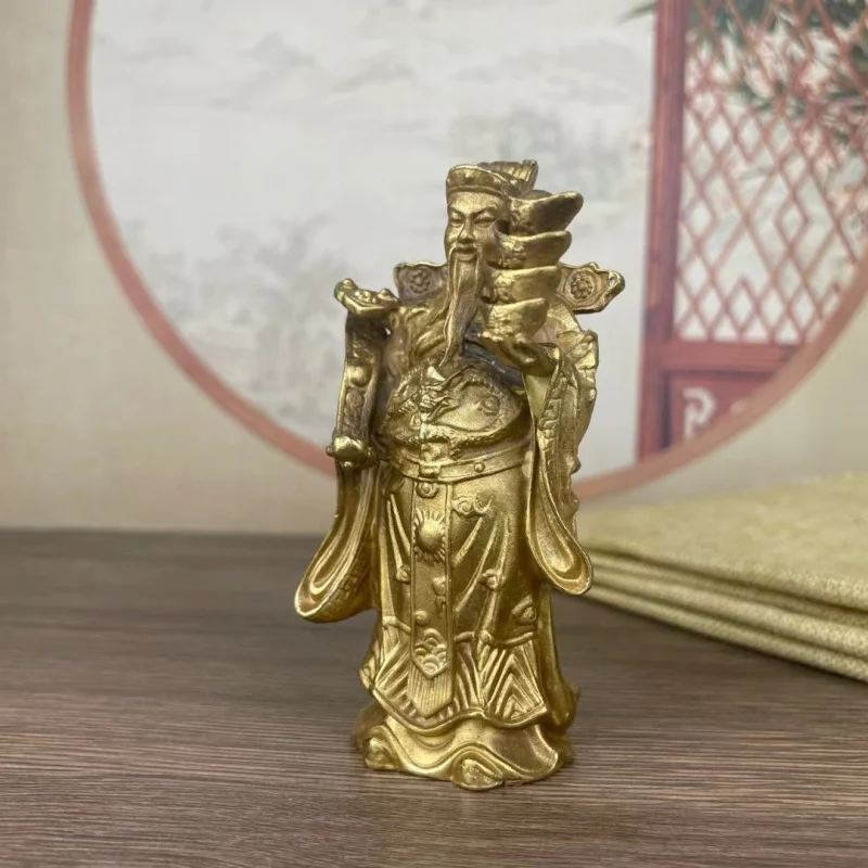 Antique Bronze Collectibles: Ingot, Ruyi, of , Home Decorations, Brass God of Wealth Ornaments, Handicrafts