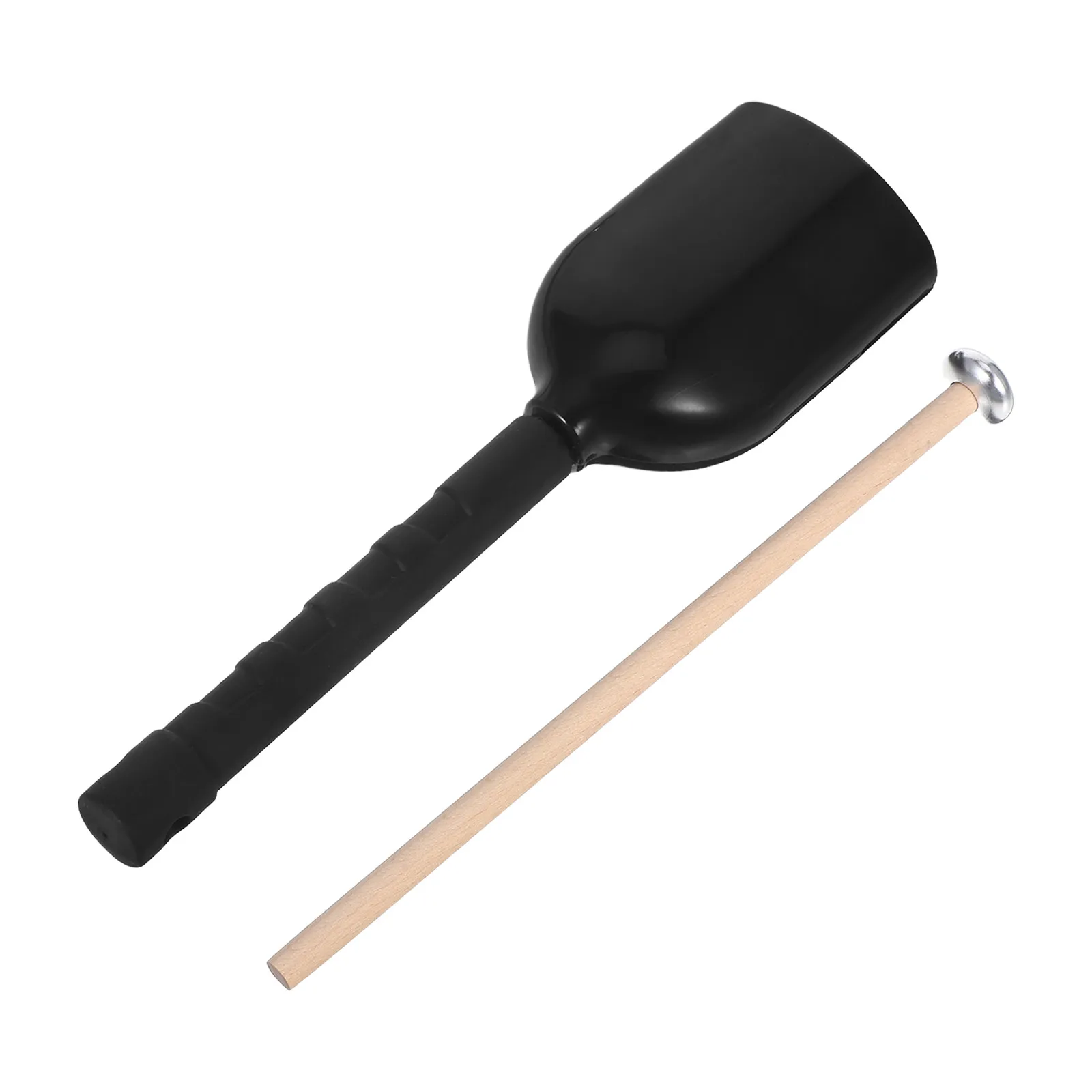 

Long Handle Handheld Cow Bell Cowbell for Cheering Instrument with Stick Musical Drum Kit Bells Sporting Events