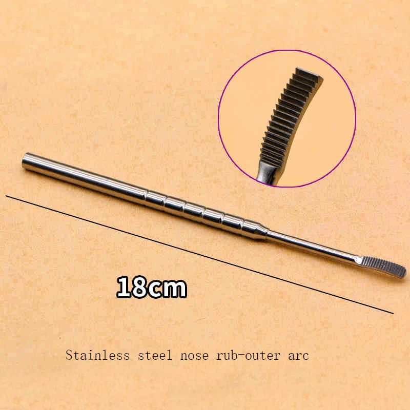 Rhinoplasty nose bone file rub stainless steel bone rub double-end tool mesh contusion line saw nasal cosmetic surgery