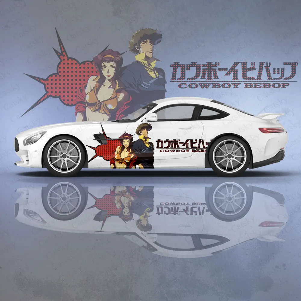 Cowboy Bebop Japanese Anime Printing 2pcs Car Sticker for Universal Large Car Decal Car Sticker for Univers Car Sticker Decor