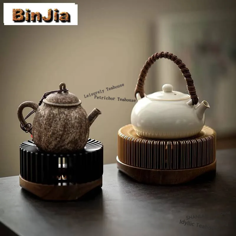Rose Gold Aluminium Alloy Candle Warm Tea Stove Light Luxury Pot Base Set Water Constant Temperature Cooking Drink Wine Boiler