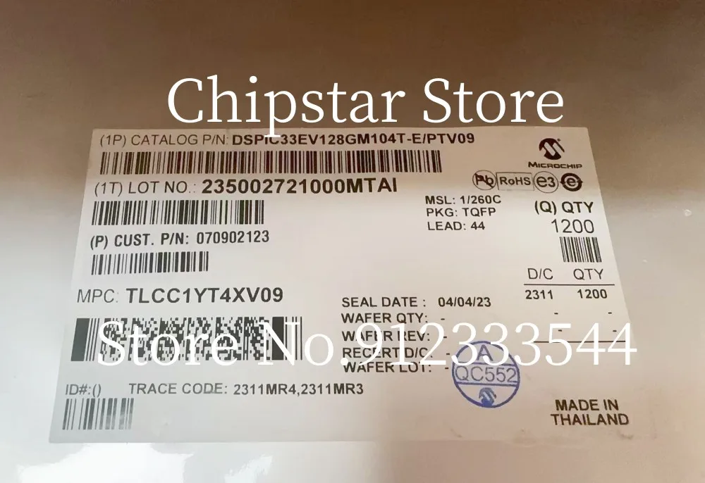 5-20pcs  DSPIC33EV128GM104-E/PT  DSPIC33EV128GM104  TQFP44  100%New And Original