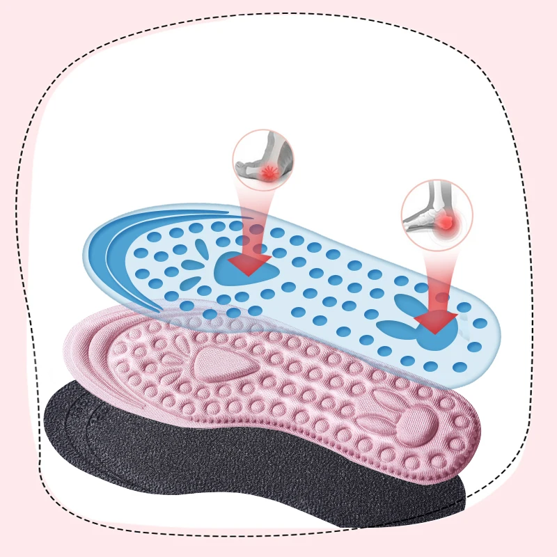 Plantillas de espuma viscoelástica para niños, almohadillas para suelas deportivas, para correr, desodorante, cojín transpirable para pies, niño y