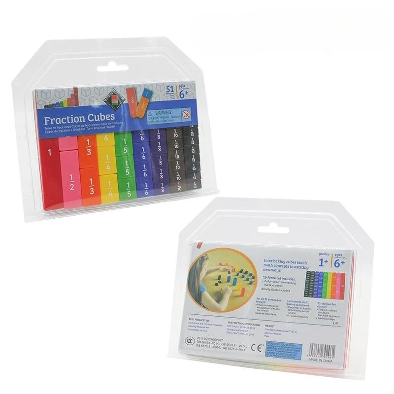 Elementary School Teaching Demonstrator Fractions Decimal Percentages Block Teaching Tool Addition Subtraction Fraction Cube Bar