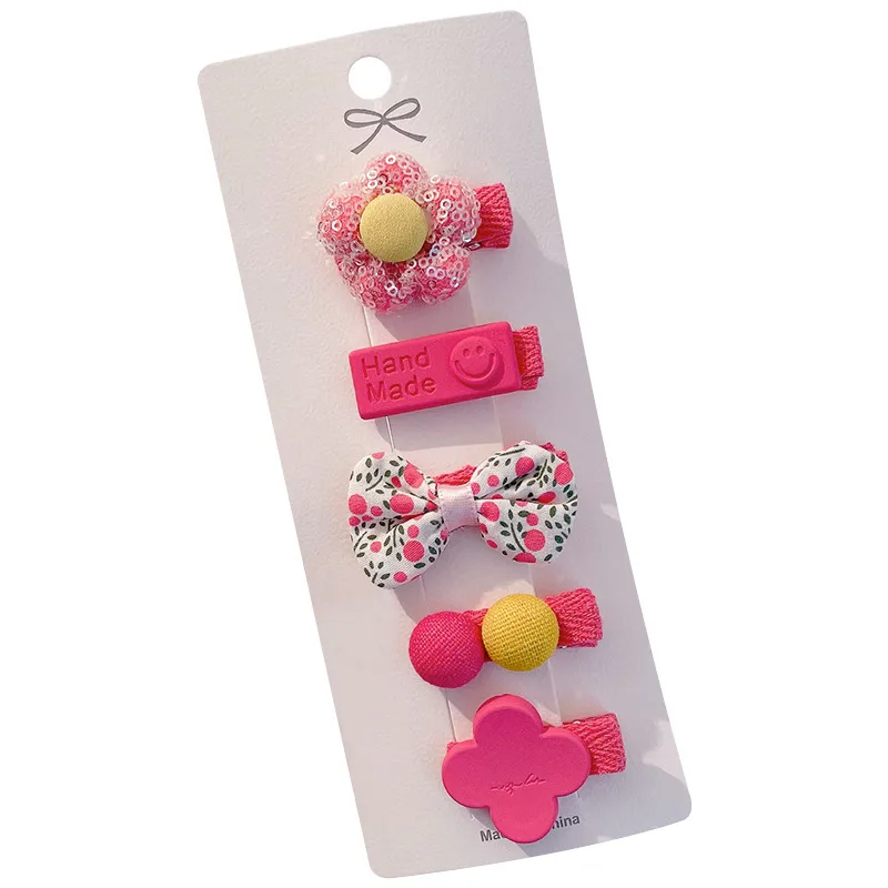 New Children's Baby Hairpin Cute Super Cute Baby Hair Clip Girl Baby All-inclusive Cloth Hairpin.