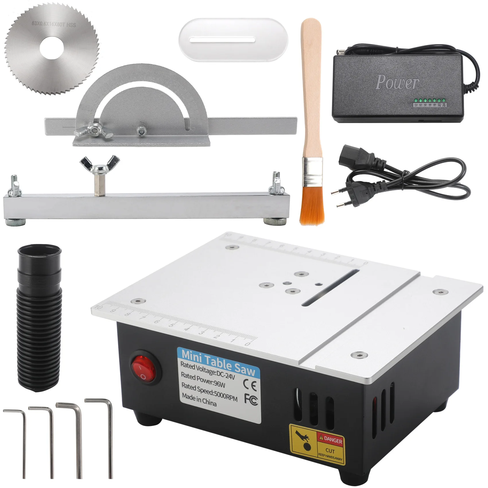 Rimoody منشار طاولة صغير منشار علوي متعدد الوظائف منشار دائري منضدية آلة لقطع الخشب ودقة الطاولة #6