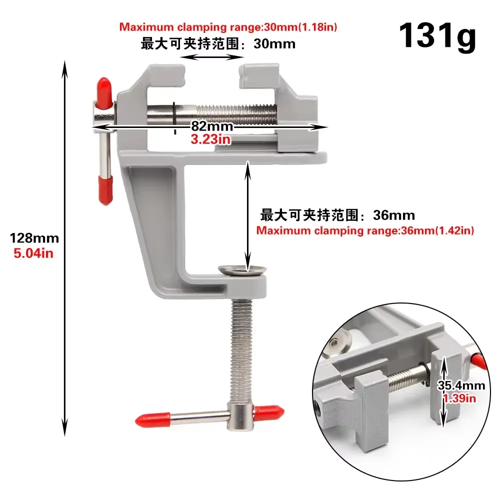 Mini Table Bench Vise Mouth Pliers Stationery Carved Table Clamps Pliers Clamp Bed Carving for DIY Craft Mold Fixed Repair