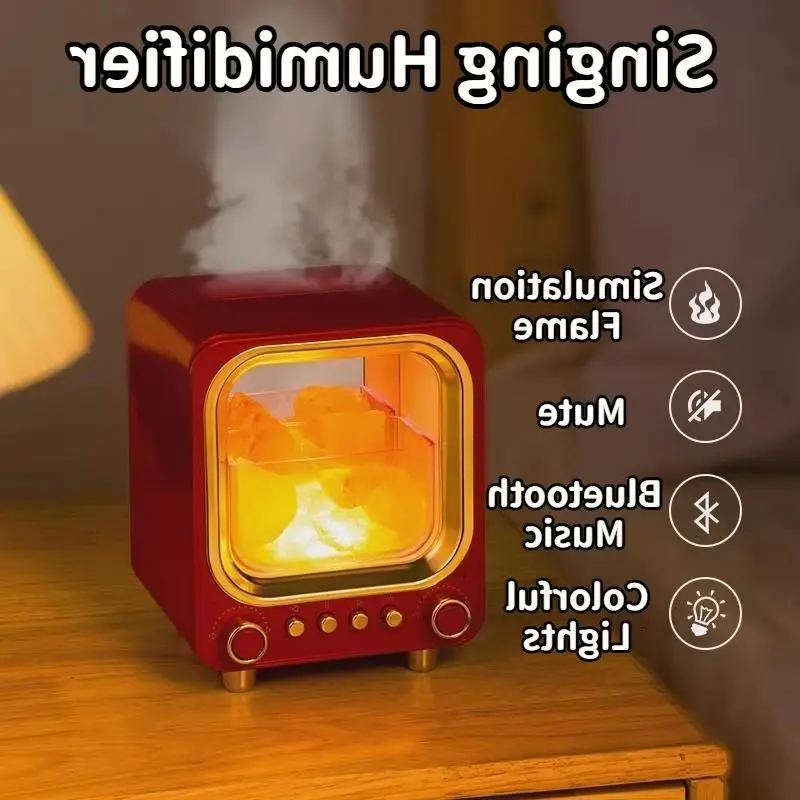 

Многофункциональный светодиодный увлажнитель для ароматерапии со светодиодной подсветкой и Bluetooth-динамиком для украшения дома и автомобиля