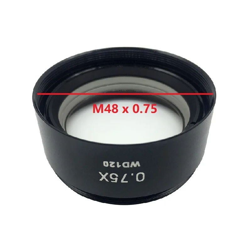 0.3X 0.5X 0.75X 1X 1.5X 2X Barlow AUX Objective Lens Working Distance Auxiliary Lens f/ Stereo Microscope Thread 1-7/8