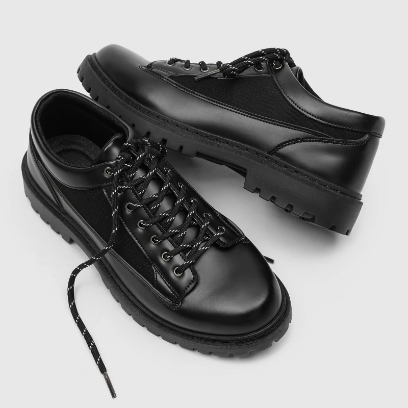 

Men Casual Leather Shoes Fashion Formal Oxford Thick Bottom Dress Shoes Men Gentleman Outdoor Leather Wedding Shoes