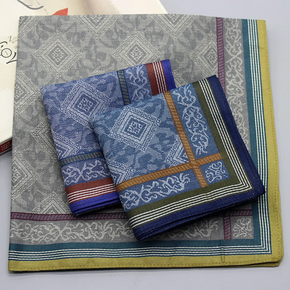 ผ้าเช็ดหน้าสุภาพสตรีผู้ชาย Pocket Square Lattice เย็บปักถักร้อยสําหรับนางสาว