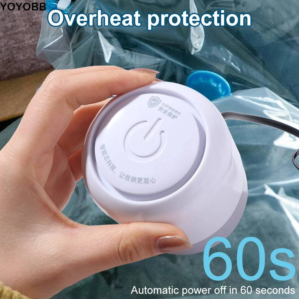 

Электрический вакуумный насос для компрессионных пакетов с функцией защиты от отключения питания, экономия места и времени, мощный