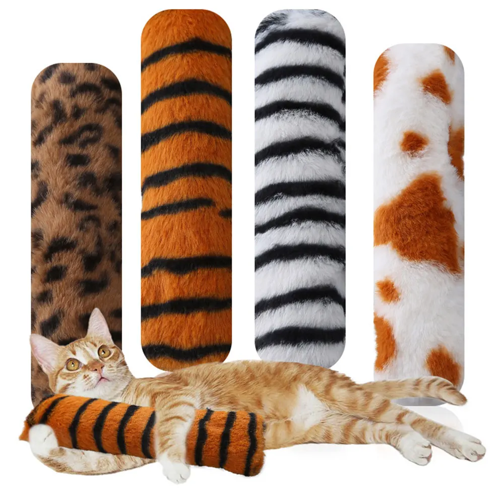 Catnip Throw Pillow Simulation Animal Texture Grinding Teeth Bite-resistant Pet Plush Toy Dog Cat Tnteractive Pet Accessories