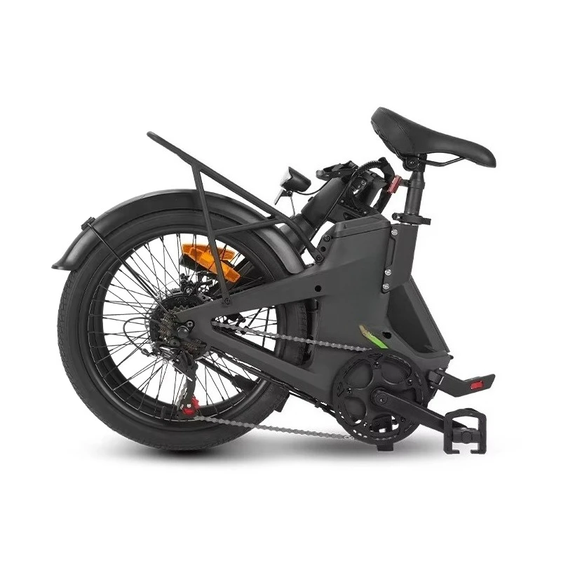 Cheap 20Inch Folding Electric Assist Bicycle with Rear Hub Brushless Motor 7-Speed
