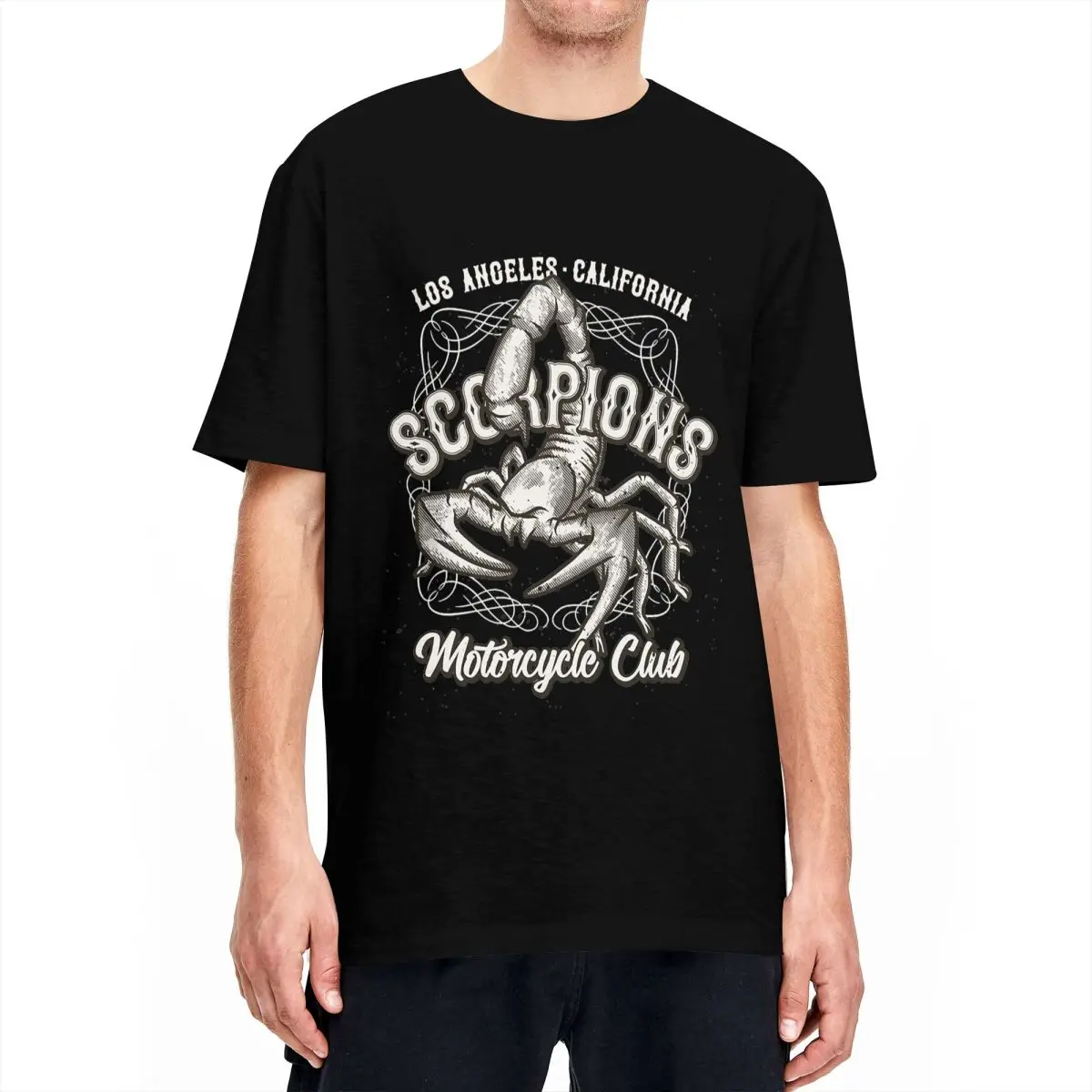 Scorpions Rock Music Band T-Shirt Male Heavy Metal 100 Cotton T Shirts Summer Crewneck Hip Hop Tees Casual Oversized Clothes