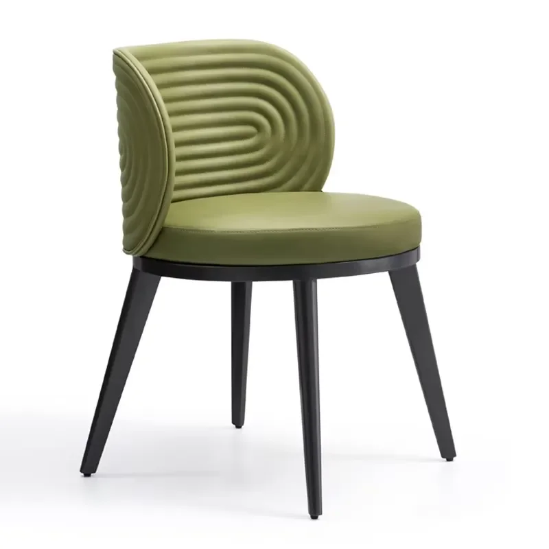 Italian Design Green Arc Shape Chair Modern Dining Restaurant Dining Room Chairs