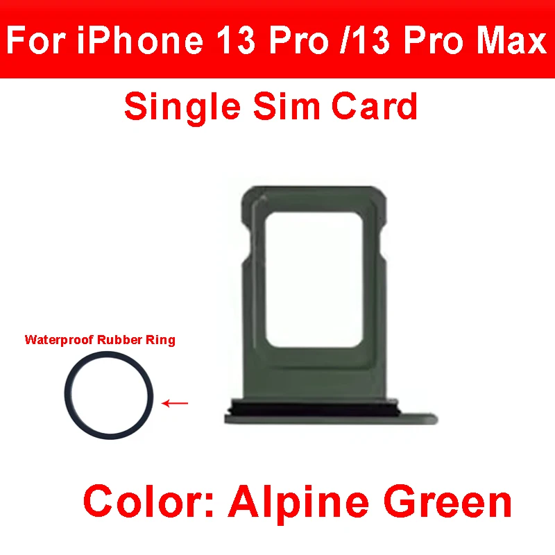Dual Single SIM For iPhone 13 Pro 13Pro Max SIM Card Tray Holder