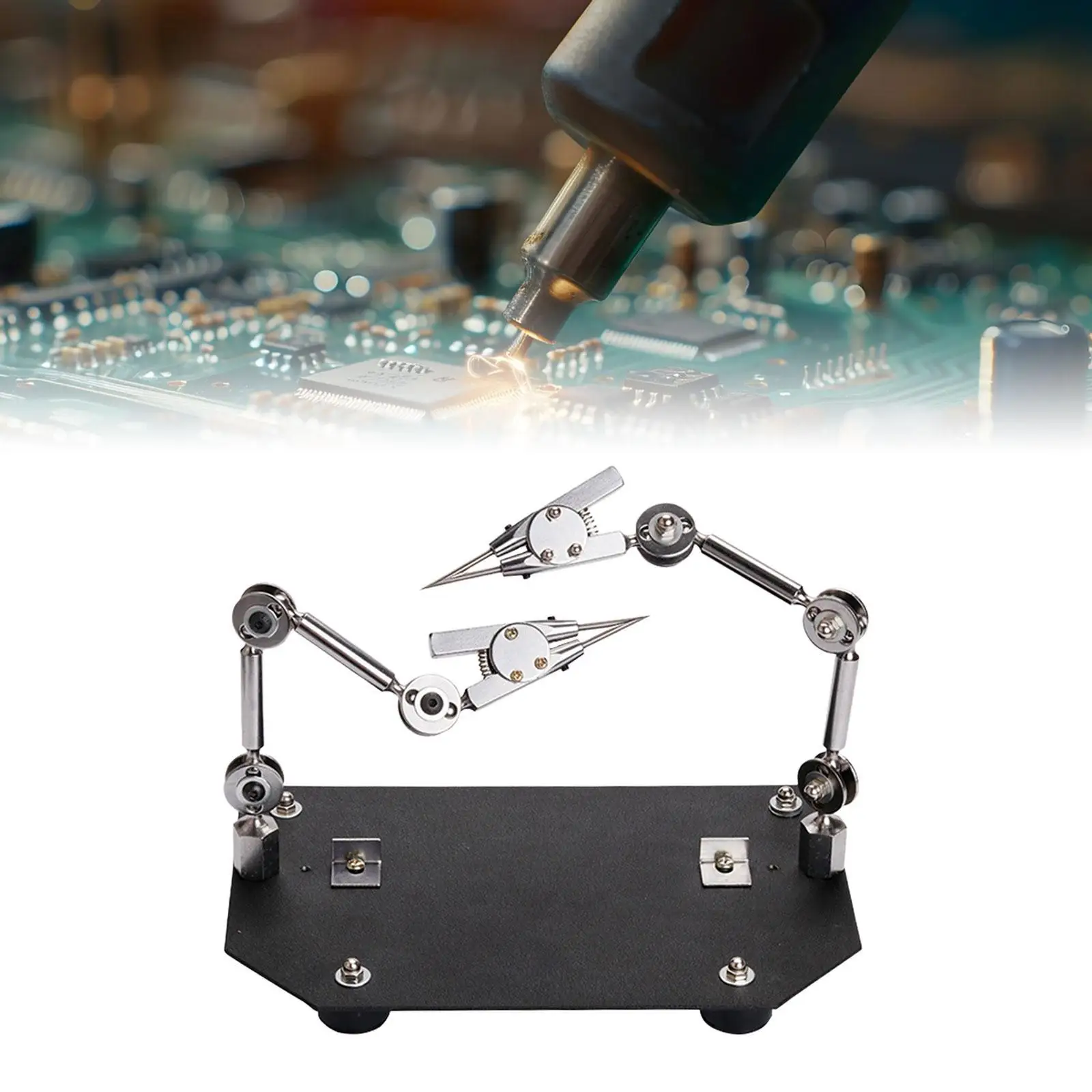 helping-hands-soldering-station-360-degrees-joint-adjustable-heavy-duty-third-hand-soldering-work-station-for-electronic-repair