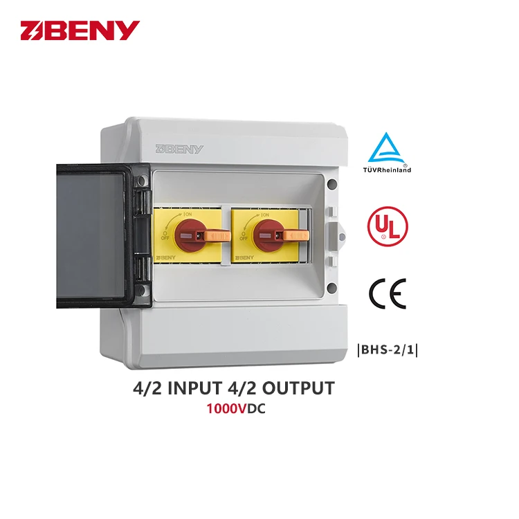 BENY direct box isolate solar DC isolator switch  for max 40A 1000V 2 strings