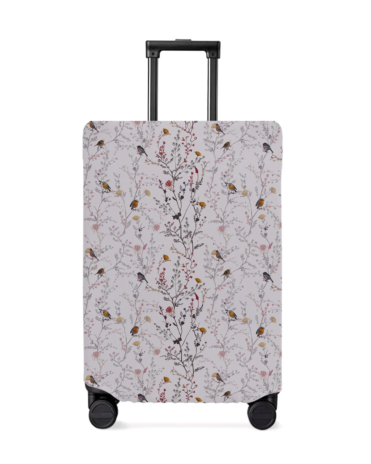 Flowers Leaves Chrysanthemums Travel Luggage Cover Elastic Baggage Cover Suitcase Case Dust Cover Travel Accessories 18-32 Inch