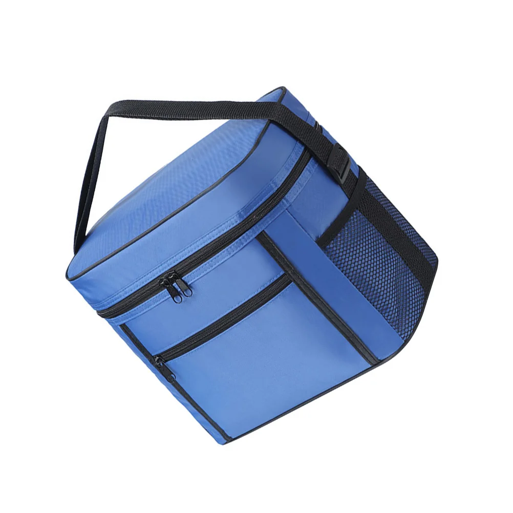 

Lunch Bag Ice Insulation Tote Cooler Reusable Blue Storage Portable Waterproof Picnic Takeaway Oxford PEVA Kitchen Bar