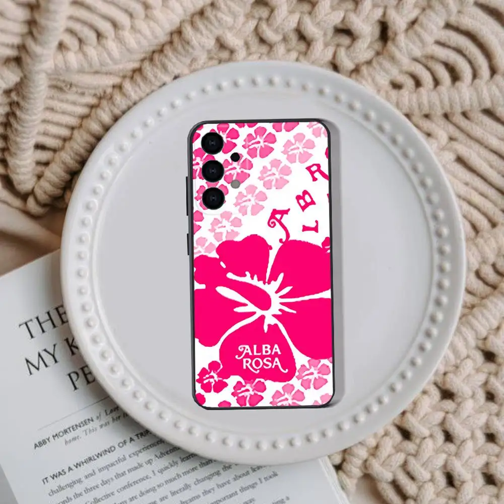 Модный чехол для телефона A-ALBA R-ROSA для Samsung Galaxy A73,31,32,72,41,53,52,71,22,5G, Note, J7,8,9 Мягкий черный чехол